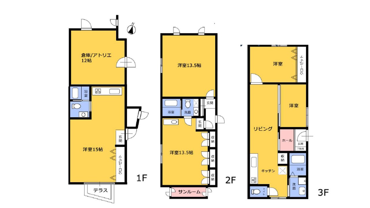 西宮市上ヶ原八番街　一棟マンション　満室稼働中の間取り