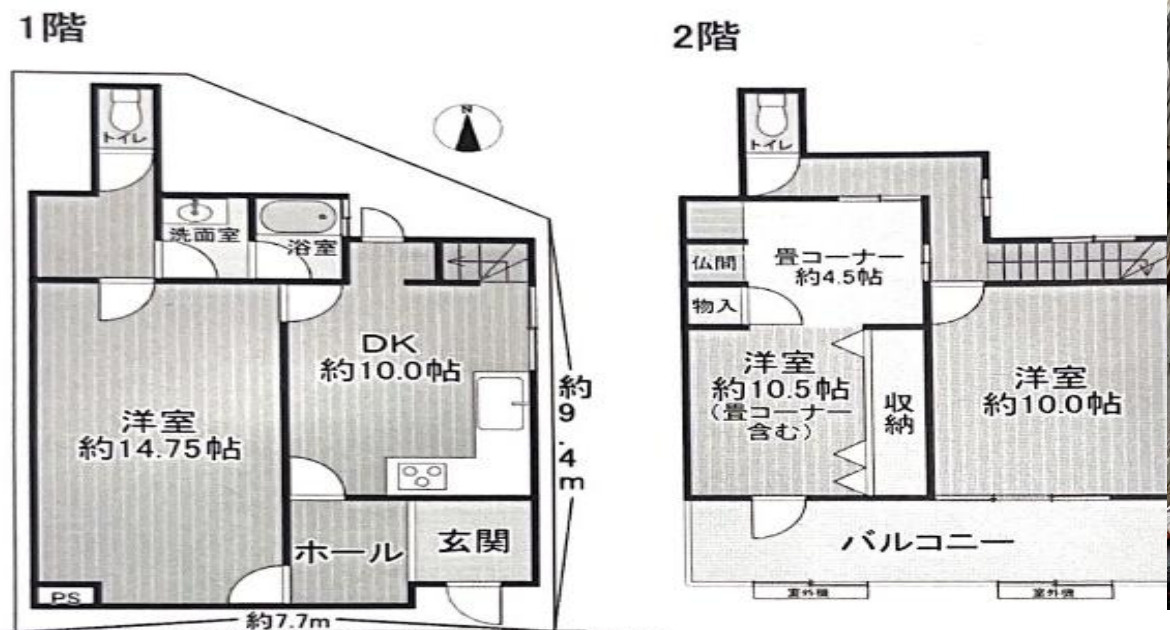 大阪市生野区鶴橋4丁目　戸建収益の間取り