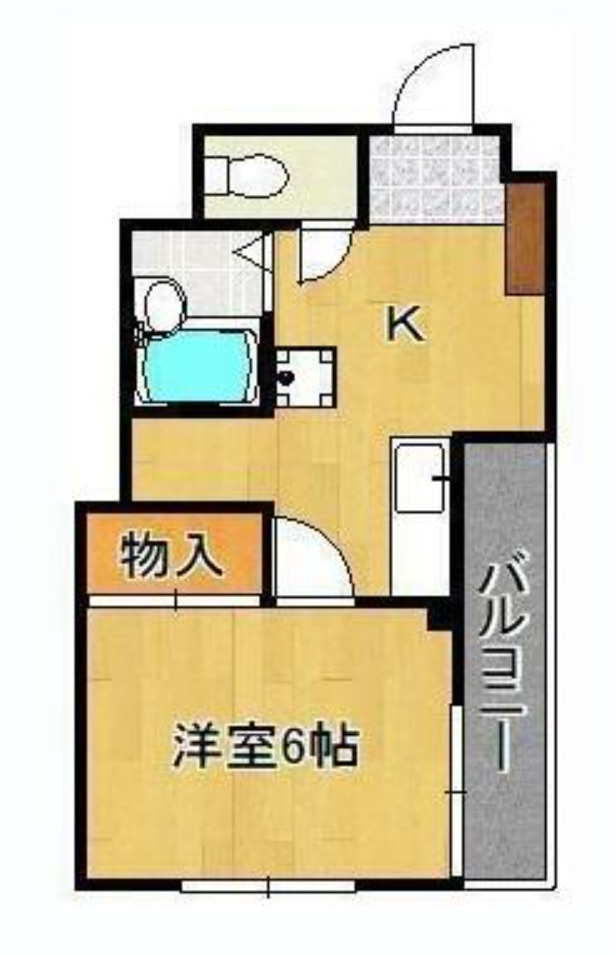 北九州市八幡東区中央2丁目　一棟マンション　三方角地の間取り