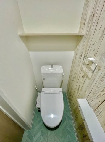 東大阪市柏田西1丁目　一棟アパート　満室稼働中のトイレ