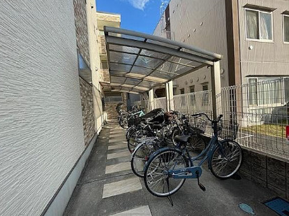 守口市寺方元町2丁目　一棟マンション　満室稼働中の駐輪場