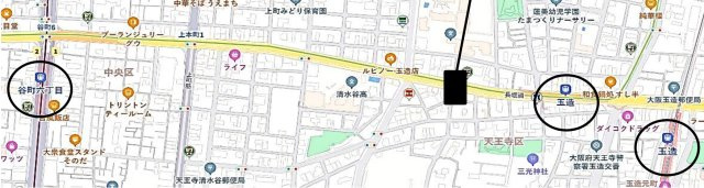 【大阪府】大阪市天王寺区　収益ビルの地図