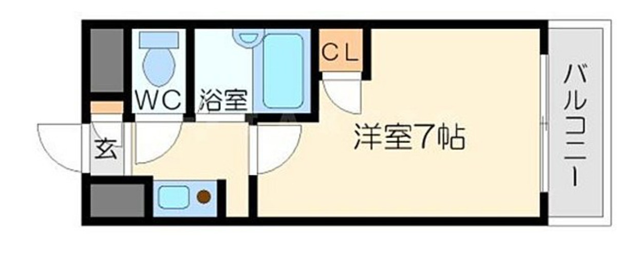 大阪市東淀川区相川2丁目　コインランドリー付マンションの間取り