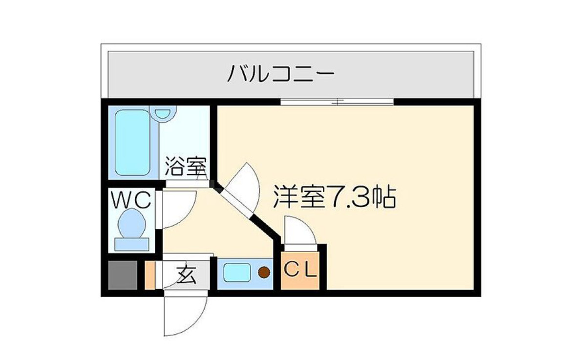大阪市東淀川区相川2丁目　コインランドリー付マンションの間取り