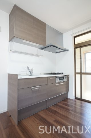 熊本市東区戸島３丁目のアパートのキッチン