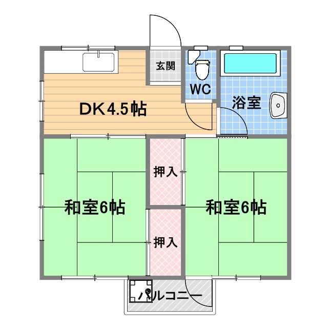 青葉ハイツの間取り