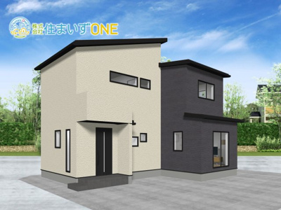 【外観パース】 | 山形市銅町　☆全1棟☆ | 外観パースです♪
建売とは思えないスタイリッシュな外観とこだわり設備の住まいです！