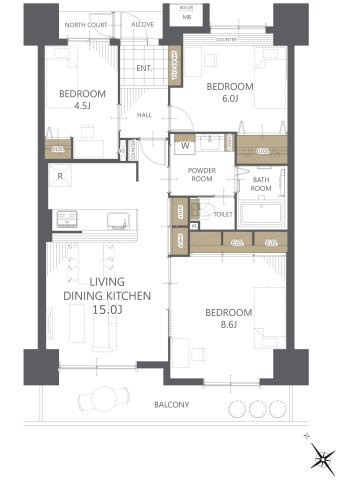【間取り】アーベインルネス大手町 