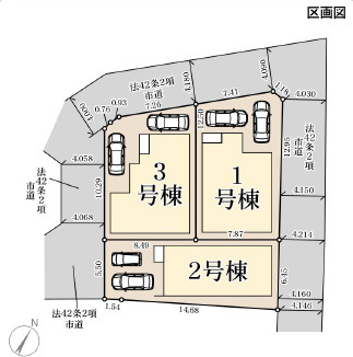 仲介手数料不要　リーブルガーデン東区昭和町第三【桜木小・桜木中】の区画図