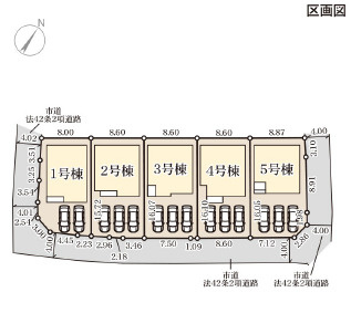 仲介手数料不要　リーブルガーデン北区龍田第４【龍田小・龍田中】の区画図