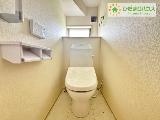 常陸太田市金砂郷第4　新築戸建のトイレ|トイレは1F、2F共に完備！取り合いになることがありませんね(^^)/