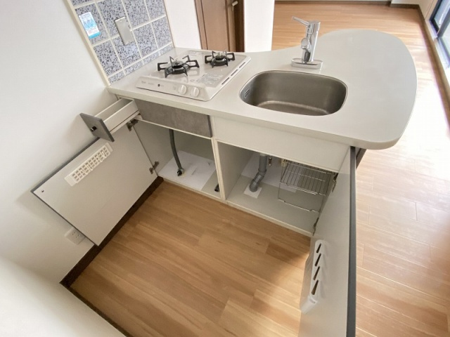 神戸市兵庫区塚本通５丁目の賃貸マンションのキッチン