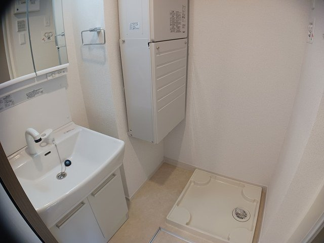 デールの洗面所|スペースが確保できる洗面所です