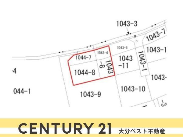 下郡山の手　土地の土地図|※図面と現況が異なる場合は現況を優先させていただきます。
