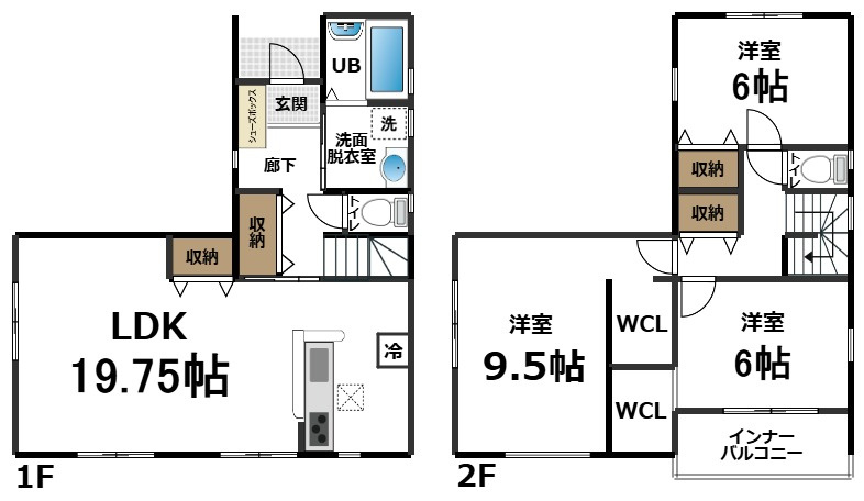 鷹峯南鷹峯町 新築戸建(1号棟)の間取り