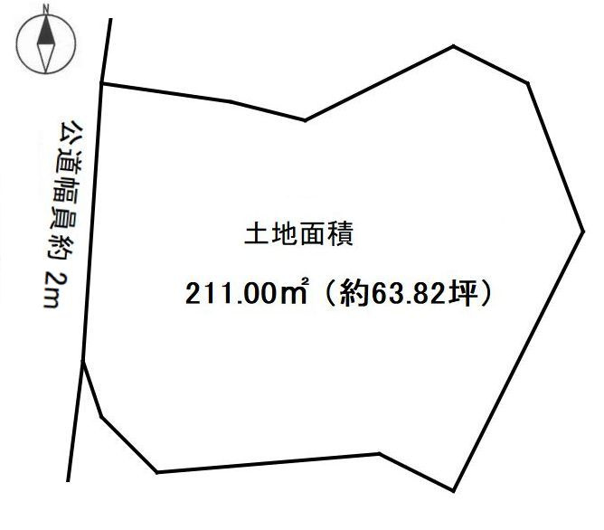 半田市亀崎町2丁目27,28の区画図