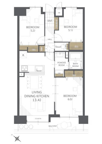 【間取り】コアマンション和白東パセオ 