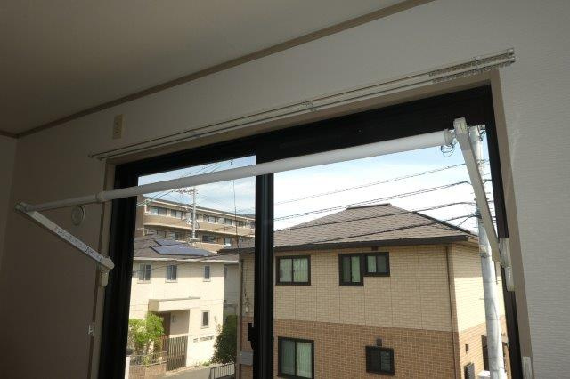 倉敷市新田のアパートの設備|室内物干し