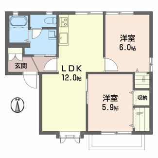 【間取り】 | ウエストフィールド　G棟