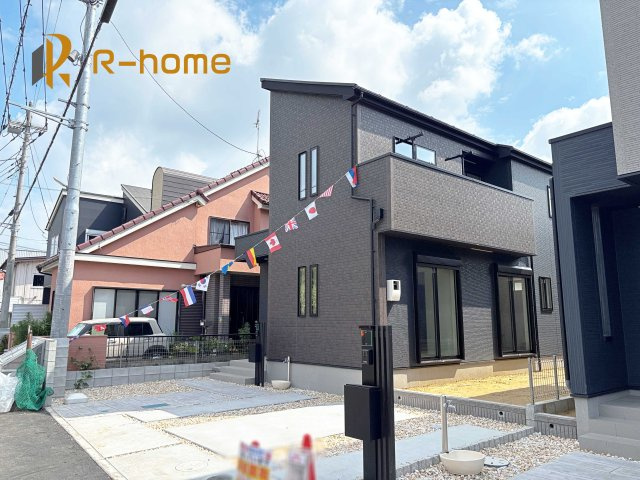 流山市加5期　新築戸建て　1号棟の外観|ご予約を頂ければ、『平日』はもちろん『早朝』や『夜間』もご見学可能です♪お気軽にお申し付けください♪