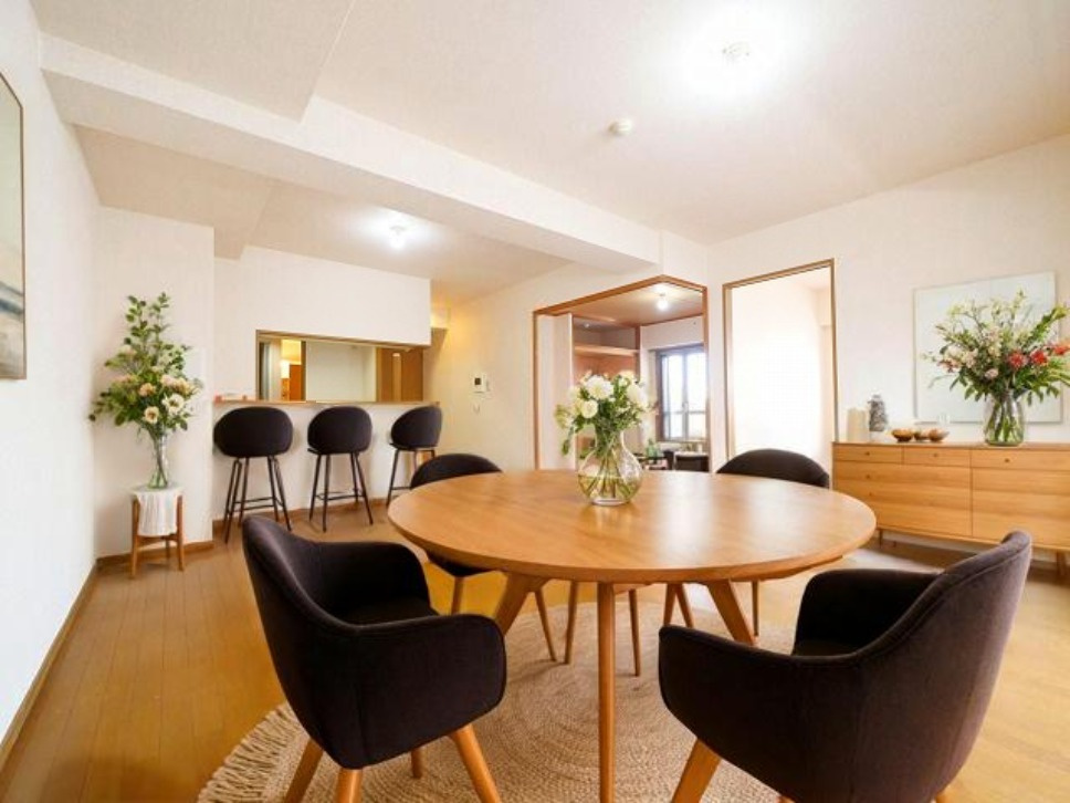 シティーコート富雄の居間・リビング|CGで家具等を配置したもので家具等は含まれません