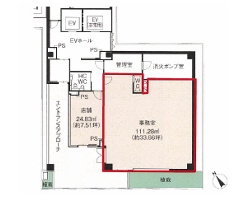 CIRCLES中洲川端の区画図