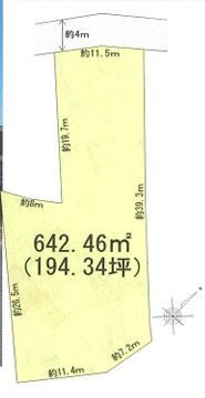 ●鈴鹿市若松中2丁目 売土地の土地図