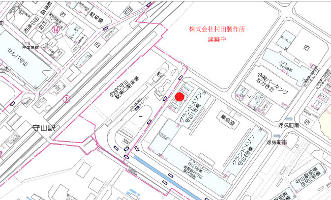 守山市浮気町の店舗一部の地図