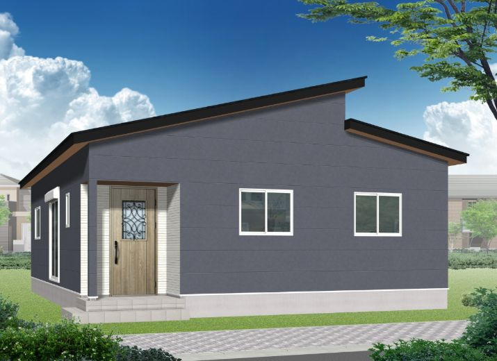 都城市蓑原町の新築一戸建の外観