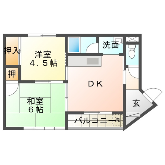 【間取り】 | ハイツ兵庫