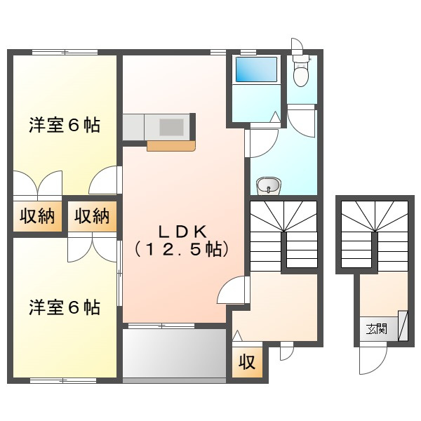 レザンヴェルジェ　Ｂの間取り