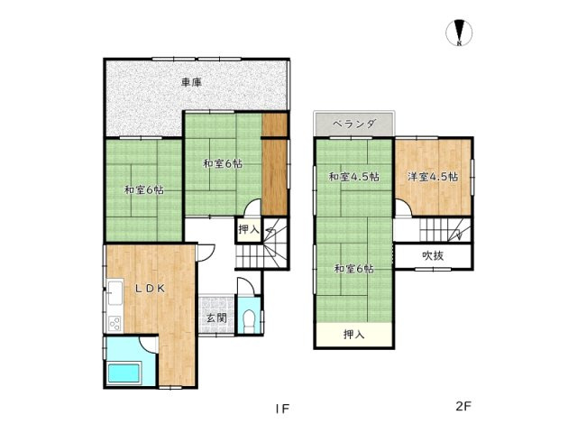 【間取り】 | 姫路市広畑区蒲田／中古戸建