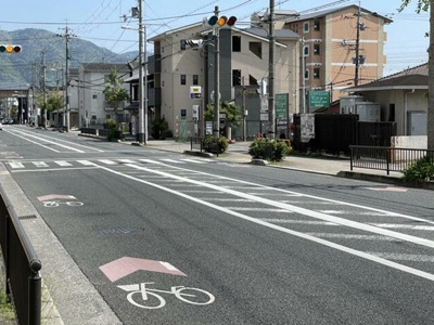 【前面道路含む現地写真】 | 山科区御陵下御廟野町　売地