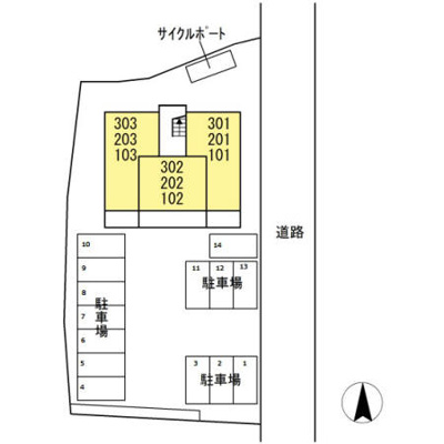 【区画図】 | サザンシャトー古城 | 【サザンシャトー古城】