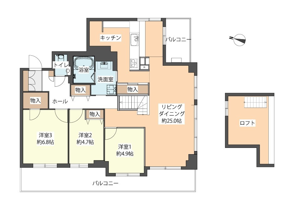 リラハイツ大通西ミュゼの間取り