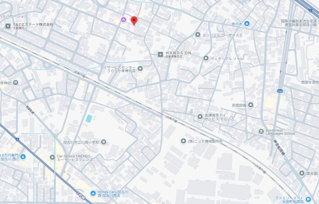 【地図】 | 加古川市東神吉町西井ノ口第8（全2棟）1号棟