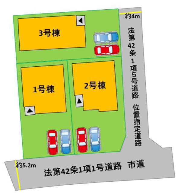 よかタウン／南区田井島2丁目1期／1号棟の区画図