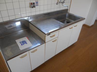 レスポワールサートルのキッチン|２口コンロ設置可