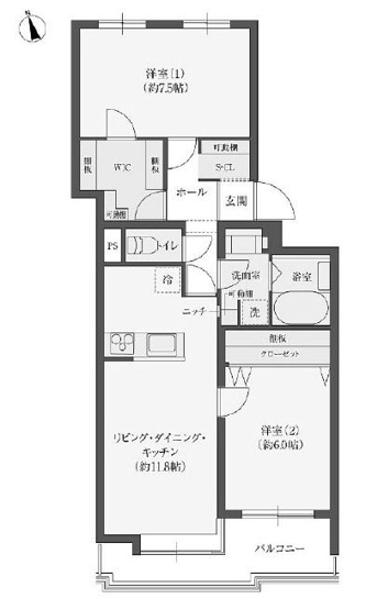 【間取り】 | 池田五月山パークハイム