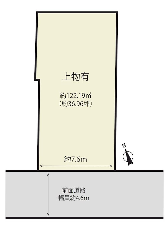 野洲市小南　売土地の土地図
