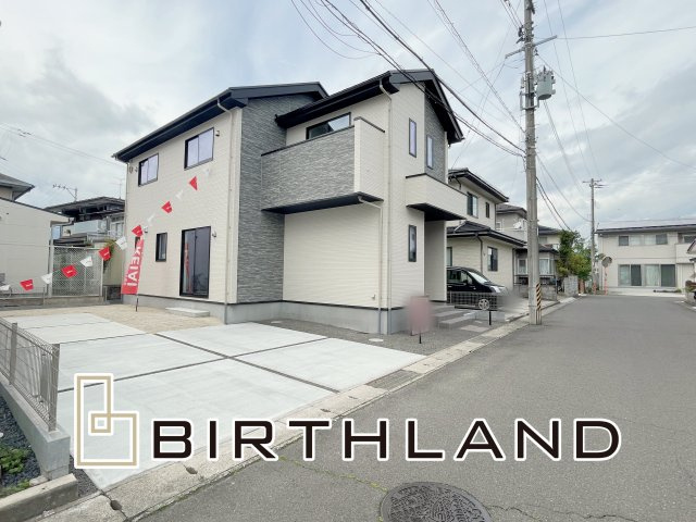 新築戸建・建売　福島市笹木野5期　Erde　全1棟の外観|完成済みですのでいつでもご内覧可能です♪