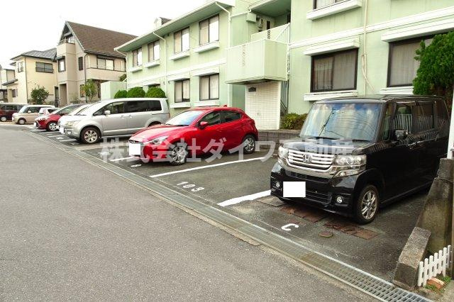 ジュネス若松の駐車場
