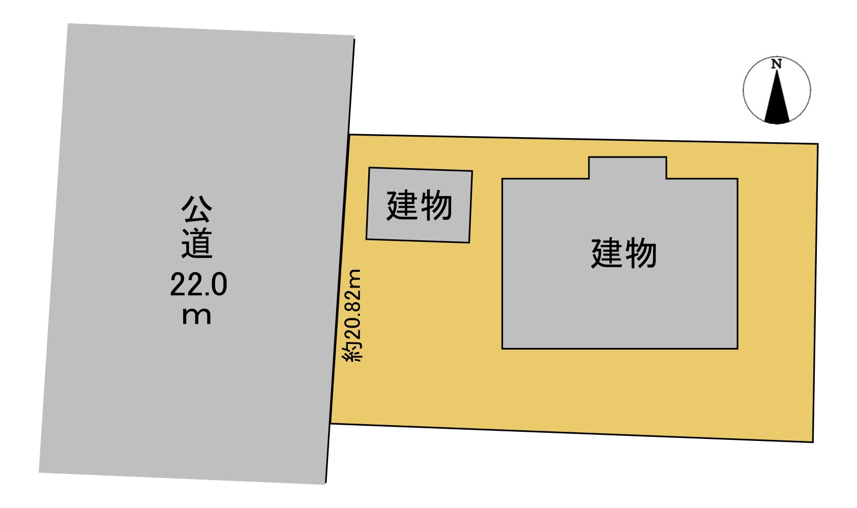 店舗付住宅　大垣市横曽根4丁目　昭和59年築の区画図