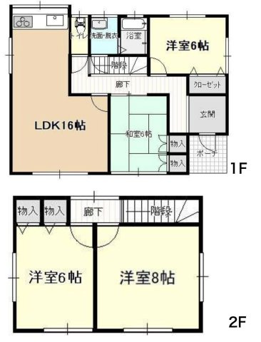【間取り】 | リフォーム済み中古戸建　米沢市窪田 | 1248万円、4LDK、土地面積213.07m2、建物面積98.54m2