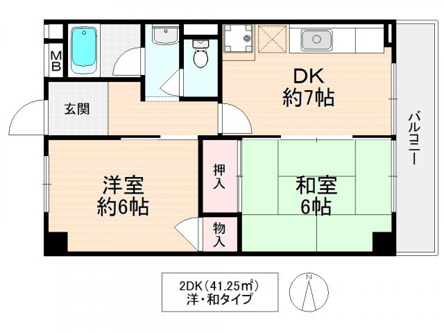 シャトー中村の間取り