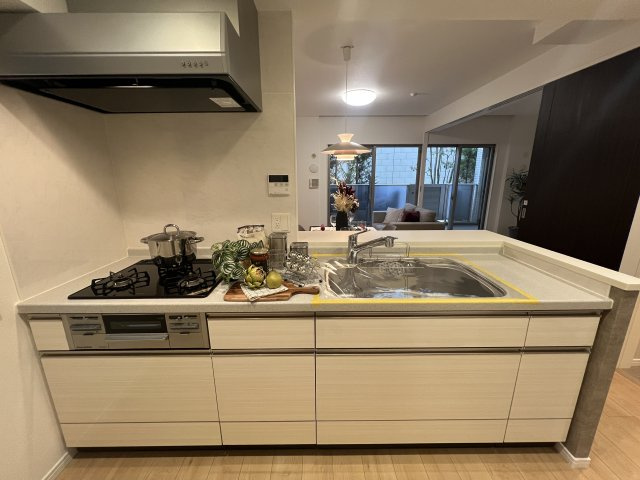 ペットと暮らす南東向きリフォーム【シティテラス大和ブリーズコート】のキッチン|きれいなキッチンです