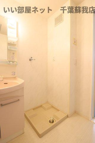 おゆみ野ドリームマウンテン　Ａの洗面所|洗濯機置場