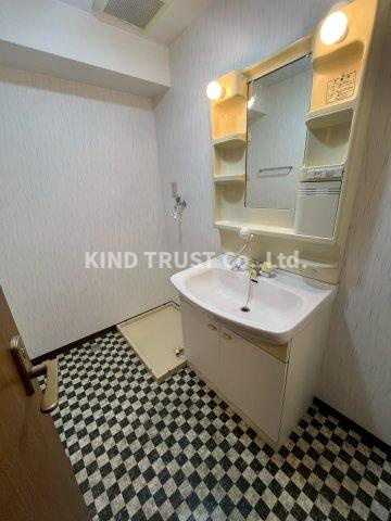 ビッグストーンの洗面所|明るい洗面所です