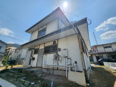 【外観】 | 東区福田八丁目　土地 | ※上物有り
　　(居宅　軽量鉄骨造亜鉛メッキ鋼板葺2階建　延床77.66㎡　昭和47年3月築)