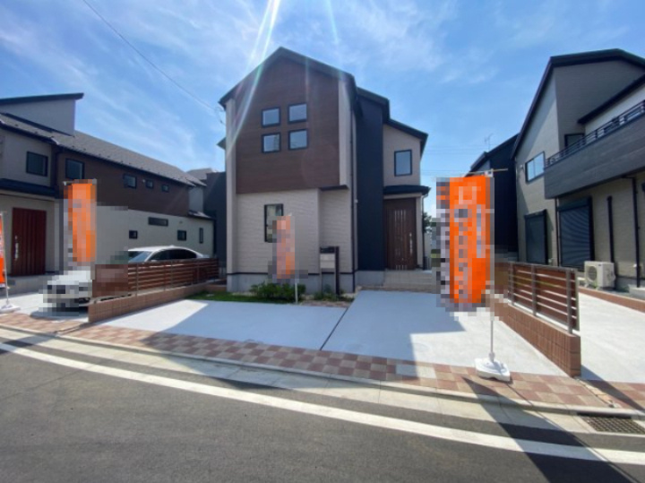 祝　成約済み　八王子市　石川町　新築戸建ての外観|～仲介手数料無料☆八王子ひなた不動産～　八王子市石川町　新築戸建て